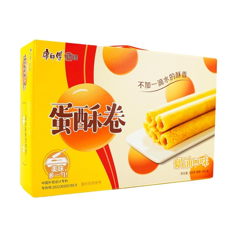 康师傅 蛋酥卷 香浓奶油口味 384g 两款包装随机发 3