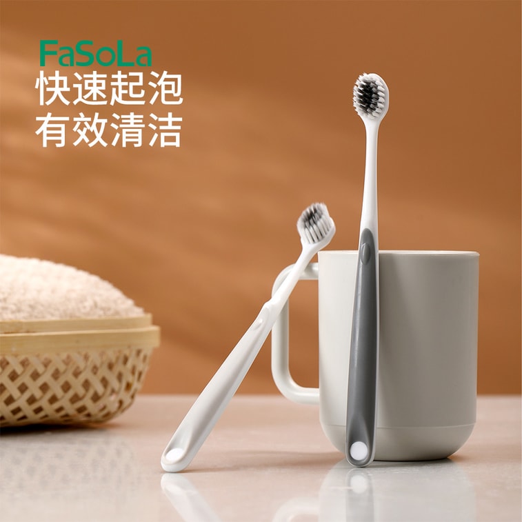 Wide Head Premium Soft Bristle Toothbrush Gum Protecting Toothbrush 4 PCS/Set 3