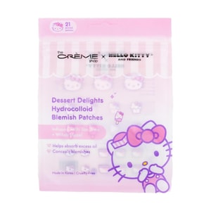 Hello Kitty Dessert Delights Hydrocolloid Blemish Patches, 21patches -  Infused with Tea Tree + witch Hazel