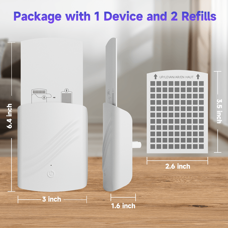 Indoor Flying Insect Trap With UV Attractant Night Light Plug-in Outlet with 2 Refill Cards 12