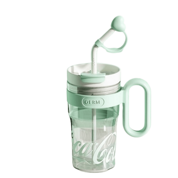 【中国直邮】 格沵 可口可乐大容量吸管杯夏天塑料杯  春日薄荷曼波800ml 1个装