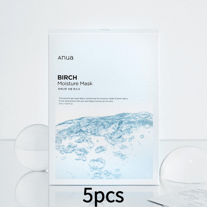 Anua Birch Tree Moisture Mask 25ml 5 Sheets