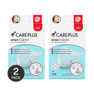 케어플러스 여드름 패치 레드 살리실산 마이크로 니들 항염 진정 패치 12개