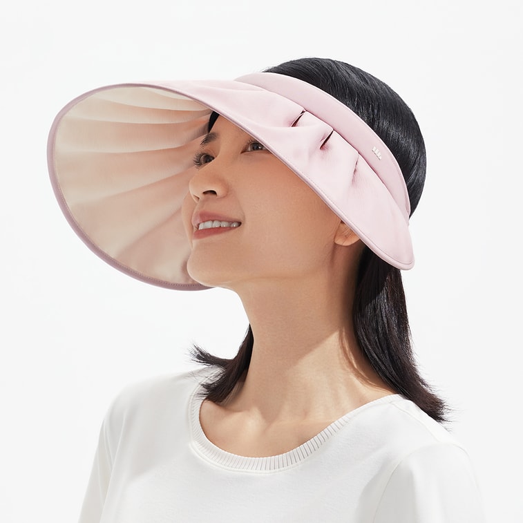 넓은 챙 롤업 선햇 선바이저 핑크색 21.7-22.8인치 4