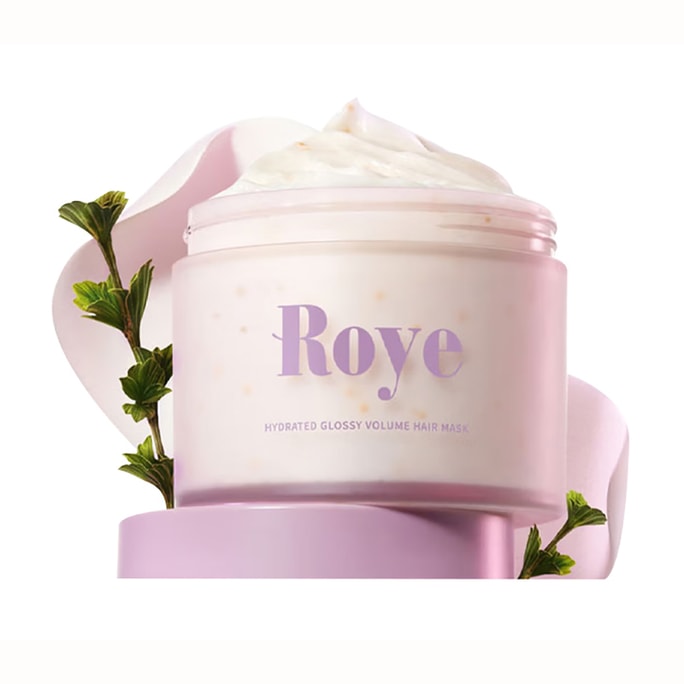Ruoye Volumizing Hair Mask 236g – Rose of Jericho Moisture, Keratin Repair, Golden Beads for Silky Smoothness, Anti-Frizz, Heat & Color Protection, Fresh Flower Scent, Root-Lifting for Bouncy Hair