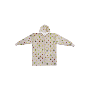 Zip Up Oversized Wearable Blanket Hooded Jacket #Dancing Avocado