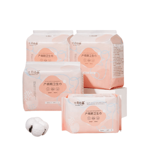 【中国直邮】十月结晶  产妇卫生巾产褥期孕妇产后专用排恶露月子用品   S+M+L+XL码(四包)