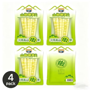 Fresh mountain pepper, bamboo shoots, pickled chili, sour and crispy bamboo shoots, leisure dormitory, office, drama watching, 55g * 4 bags