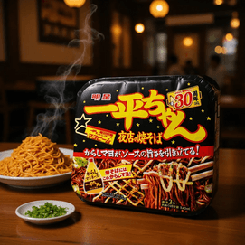 Ippei- Chan Yakisoba - Japanese Style Instant Stir-Fried Noodles , Mustard Mayonnaise Flavor, 4.8 oz