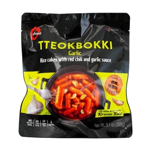 韩国O'FOOD清净园 韩式炒年糕条 蒜蓉辣酱味 2人份 260g【附带酱料】