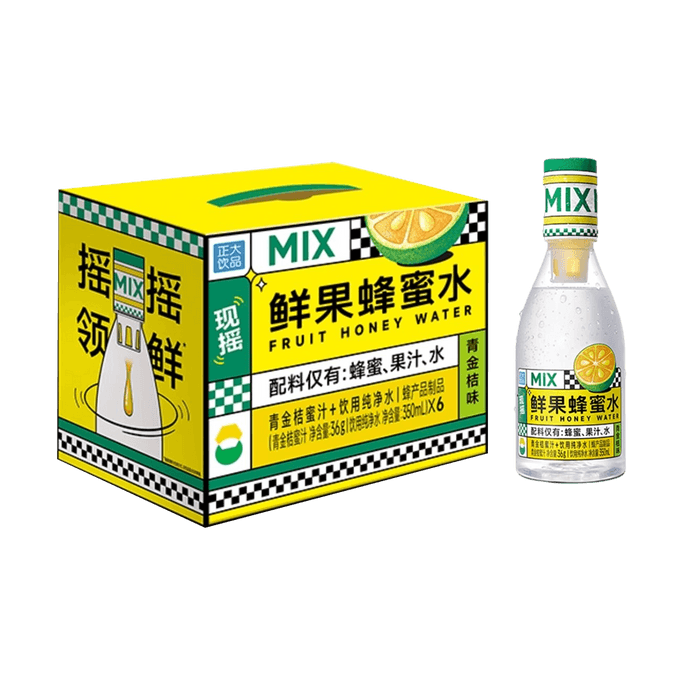 Green Kumquat Honey Water 13.1 fl oz*6packs【No Added】