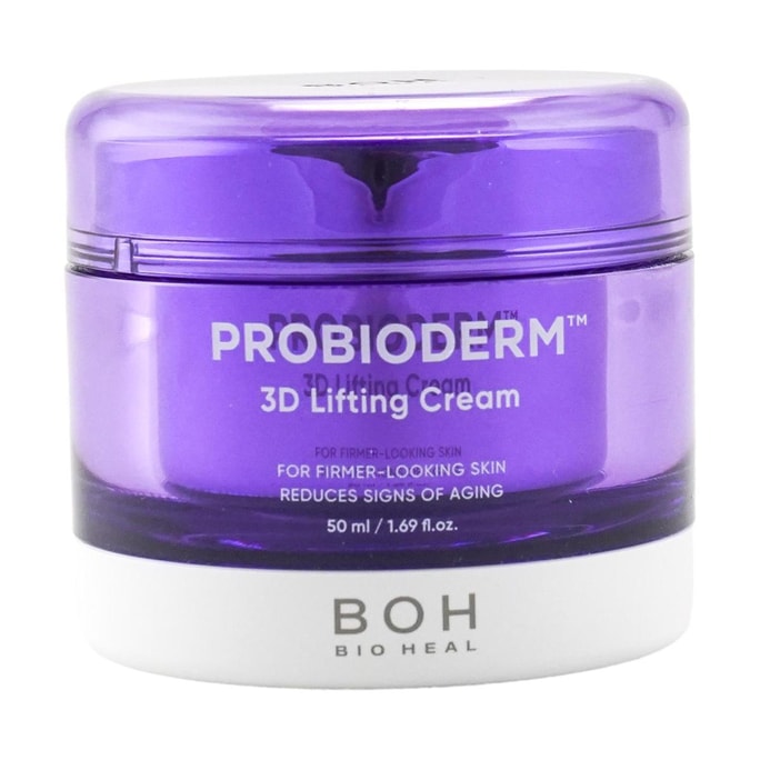 韓國BIOHEAL BOH 益生菌緊緻淡紋彈潤3D乳霜 3D彈彈霜 收緊輪廓 提拉嘴角 50ml 抗皺保濕 淡紋滋潤臉部 敏感肌可用