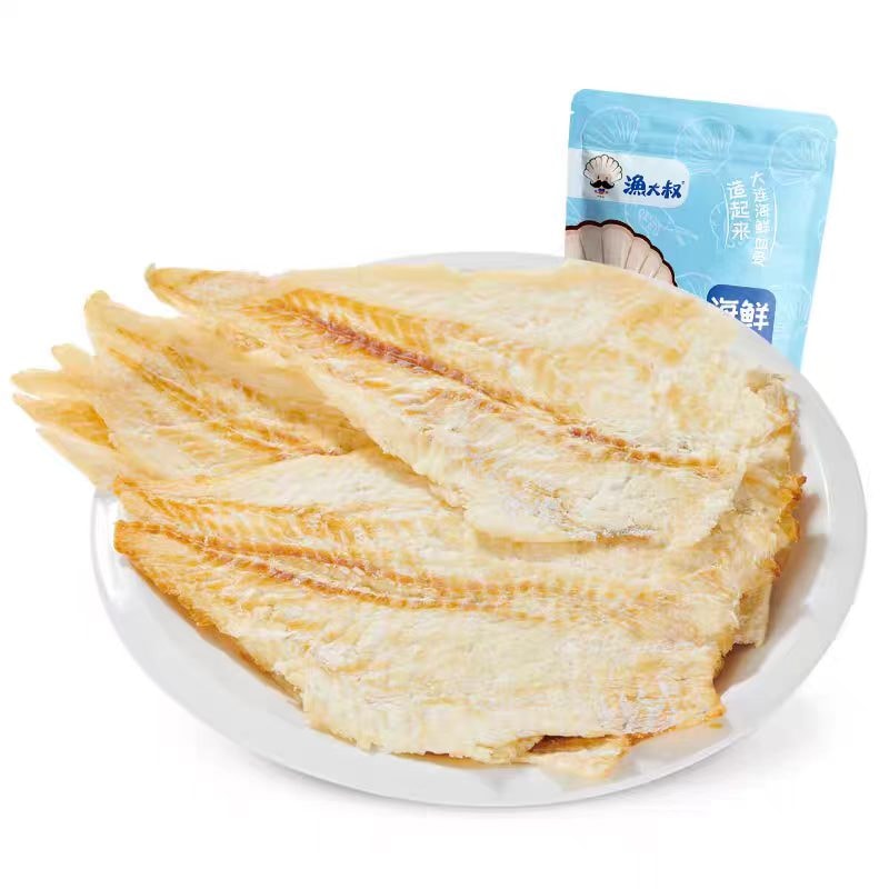 【中国直邮】  渔大叔 烤鱼片鳕鱼片 双重风味 即食健康零食 大连特产海鲜海味小吃 圆鱼片55g*2鳕鱼片45g*2