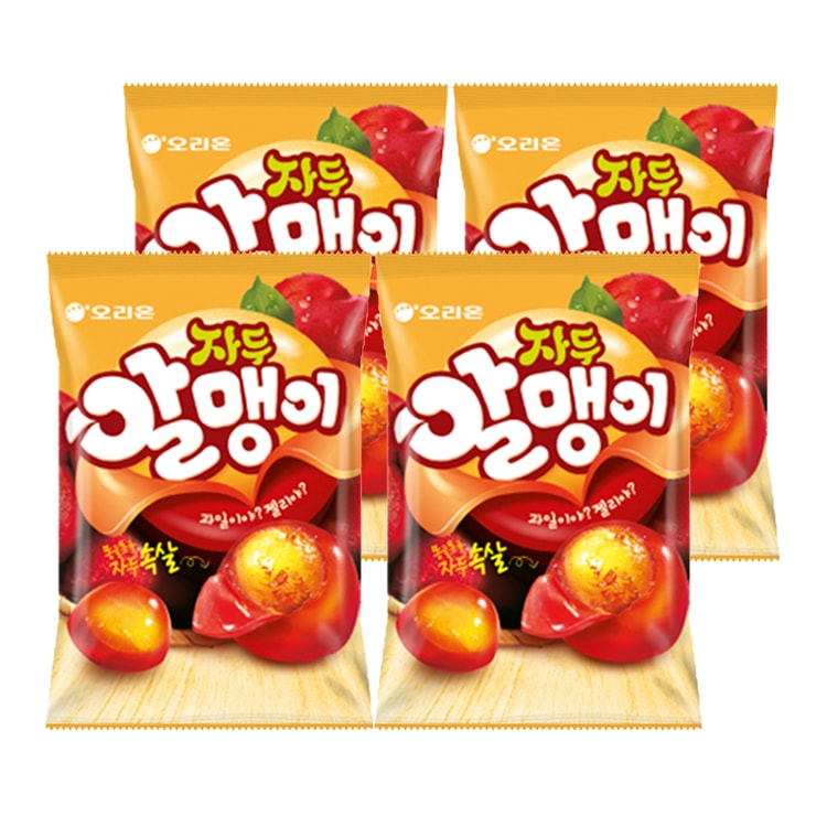 中国直邮】 韩国ORION 好丽友李子味剥皮软糖67g*4袋- 亚米