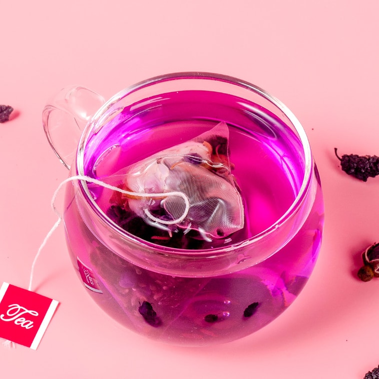 【Expédition directe du Canada】 Sifanda Mûre de Goji Noir et Rose Thé 3.53oz(100g, 5gx20P), Sachets de thé individuels pratiques à infuser, Thé santé pour femmes riche en anthocyanes, Cadeau pour amateurs de thé, Thé pour déesse Boisson relaxante d'après-midi 9