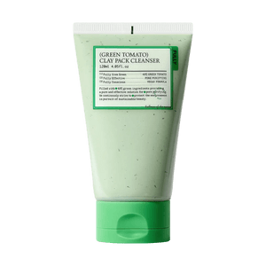그린 토마토 클레이 팩 클렌저, 2-in-1 클렌징 마스크, 128ml - 각질 제거 | 모공 관리 | 유분 조절 | 비건