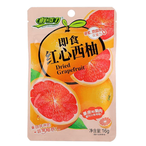 Ready-To-Eat Dried Fruits, Dried Fruit Preserves, Dried Grapefruit Slices, Red Heart Grapefruit 16g*1 Bag