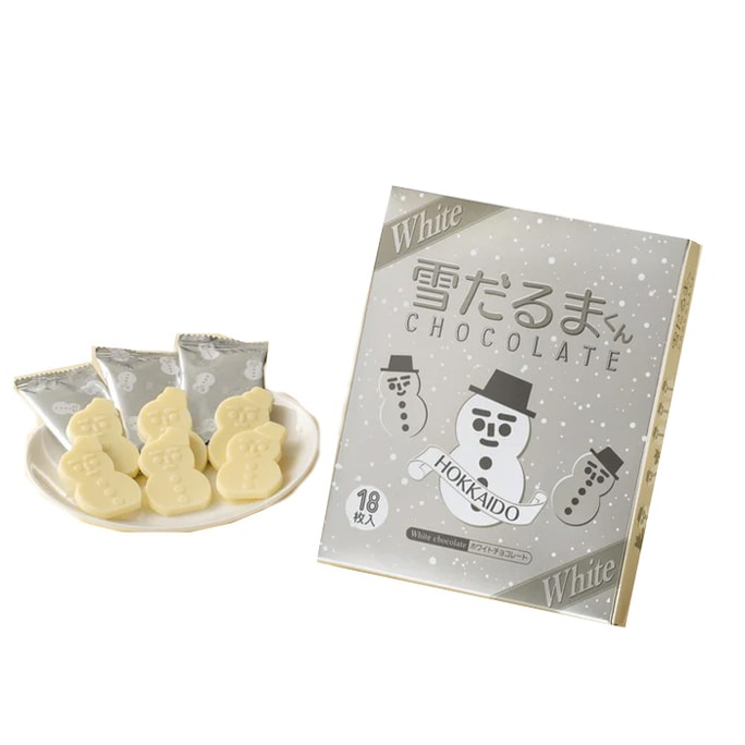 Snowman Chocolate White Chocolate 18 pieces