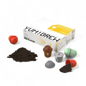 Instant Freeze-Dried Coffee Variety Pack Americano Espresso Jasmine Coconut 12 Pods Low Calorie Yunnan Arabica