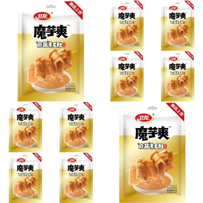Weilong [Old Beijing sesame sauce flavor] Micro spicy vegetarian tripe konjac refreshing 18g * 10 bags