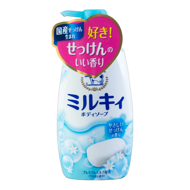 商品详情 - 日本COW牛乳石鹼共进社 牛奶保湿沐浴乳 自然皂香 550ml - image  0