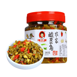 Farmstyle Pickled String Beans - Spicy & Savory Hunan Specialty 280g