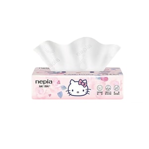 日本 妮飄 粉紅凱蒂柔紙巾🧴 乳霜保濕超柔軟!嬰兒級呵護👶 敏感肌救星,鼻敏感必備 富含保濕因子 4包裝