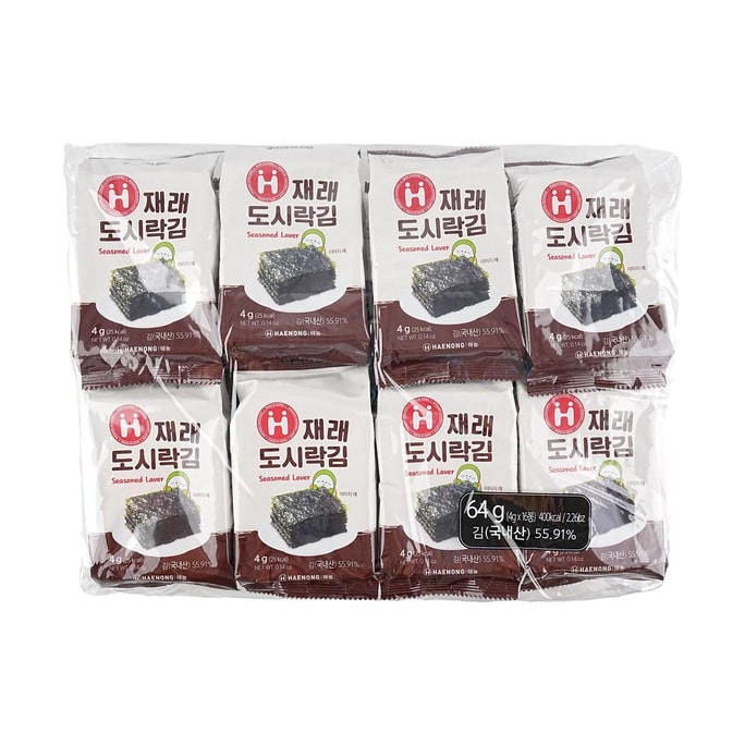韓國HAENONG 調味紫菜 4g*16包