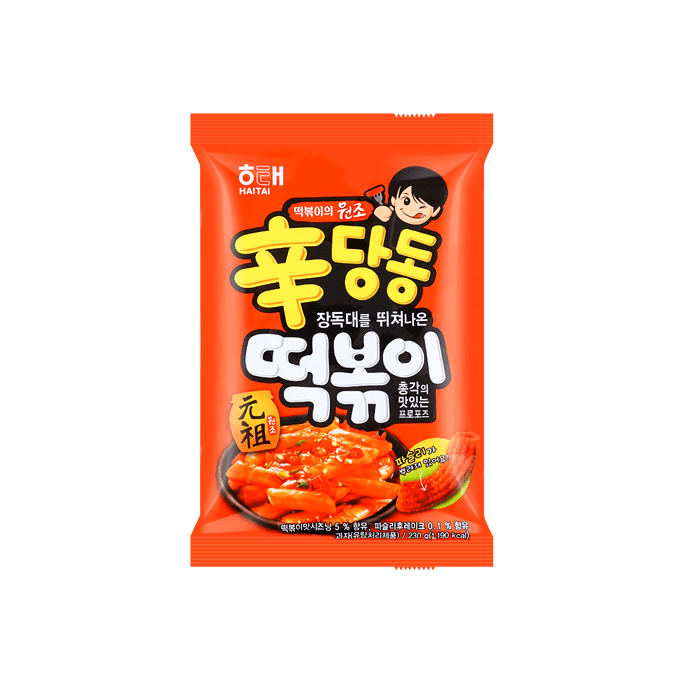 韩国HAITAI海太 辣炒年糕条 酥脆膨化薯条 230g 