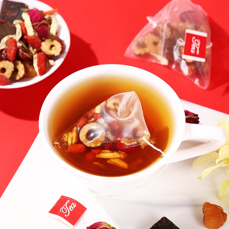 메이즈첸 흑설탕 생강 대추차: 생리 주기 조절, 기와 혈 보충에 도움을 줍니다. 산후조리에도 적합하며, 칙칙한 안색 개선, 생리통 및 자궁 냉증 완화에 효과적입니다. 25개입/팩. [하루 한 잔씩 드시면 기와 혈이 풍족해집니다] 3