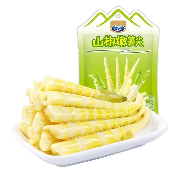 仙歌の四川山椒漬けたけのこ、辛くて酸っぱい、パリパリのたけのこ細切り、レジャー、寮、オフィス、テレビ鑑賞に最適、55g x 1袋