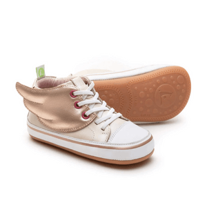 美國 MOM LOVES ME Tip Toey Joey Kids HYPPY FLY Sneakers - Antique White US 8
