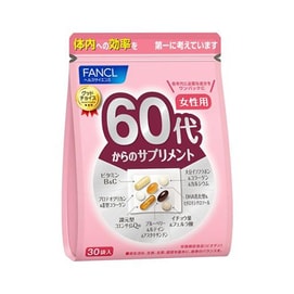 FANCL 60s/60-year-old Women's 8-in-1 Multivitamin Tablets 30 Bags
