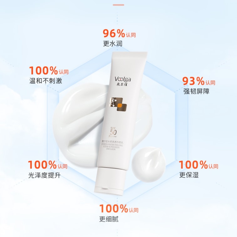 【中国直送】富二家 ウォーターリークリア 高SPF日焼け止めローション SPF50 PA+++ 保湿化粧下地 やさしくさっぱり べたつかない【6倍日焼け止め効果で小じわ対策、日焼け・日焼け・エイジングケア】50g 4