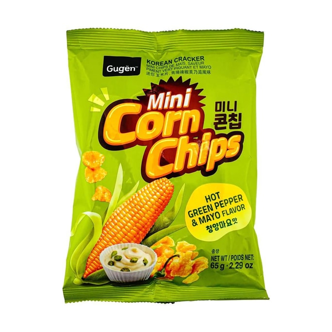 Mini Corn Chips, Hot Green Pepper & Soy Sauce Mayo Flavor 2.29oz
