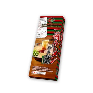 日本 一蘭拉麵 日式博多細麵 豚骨直面1盒(2人份)