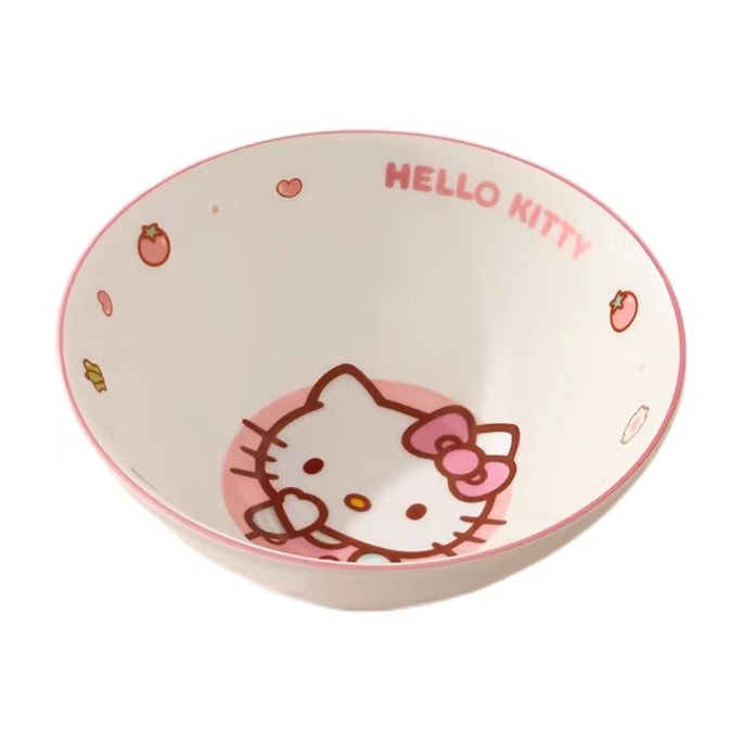Sanrio Noodle Bowl Ceramic Large Soup Bowl Lovely-Hello Kitty 1Pc