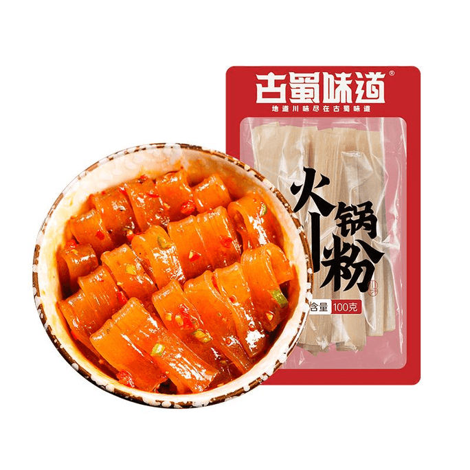 Sichuan Kuan Fen Chongqing Hotpot Sweet Potato Powder Authentic Hotpot Ingredients: Sand Pot Sichuan 100g * 2 Bags