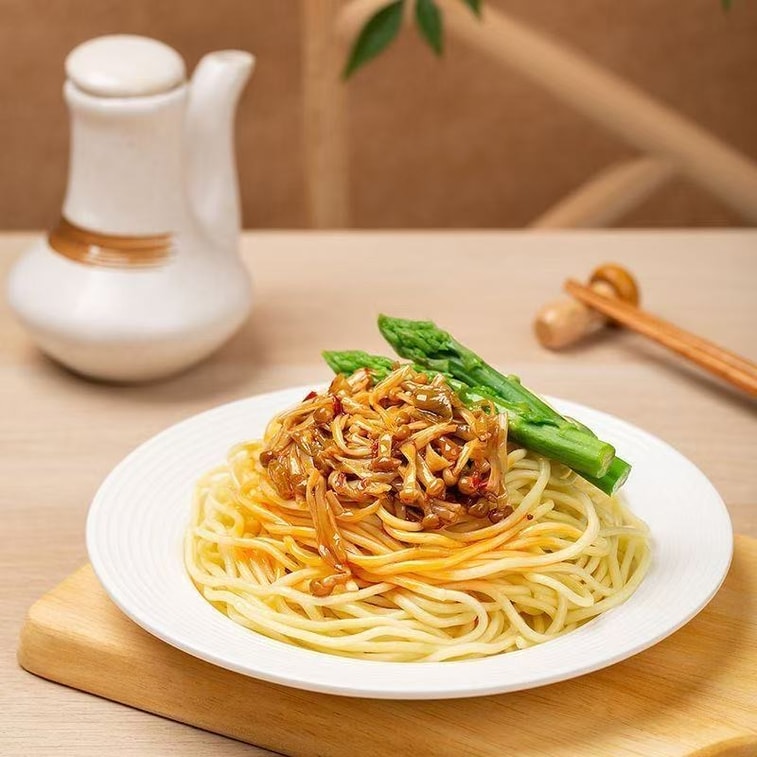 [중국 직송] 280g 병 매운 쓰촨식 절임 야채 볶음 팽이버섯용, 밥, 밥 또는 반찬으로 완벽합니다. 5