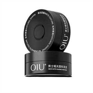 [중국 직배송] oiu 남성용 매트 스타일링 클레이, 천연, 상쾌함, 오래 지속, 볼륨감 있는 매트 스타일링 헤어, 80g/병