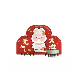 【中国直邮】 太太乐 多功能防油贴纸防水自粘耐高温装饰  透明兔子 90*59cm