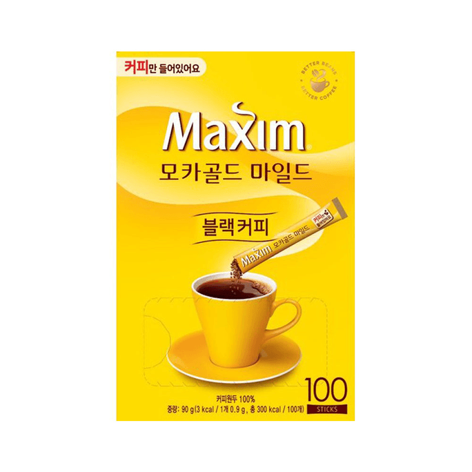 韩国MAXIM黑咖啡 速溶咖啡 100p