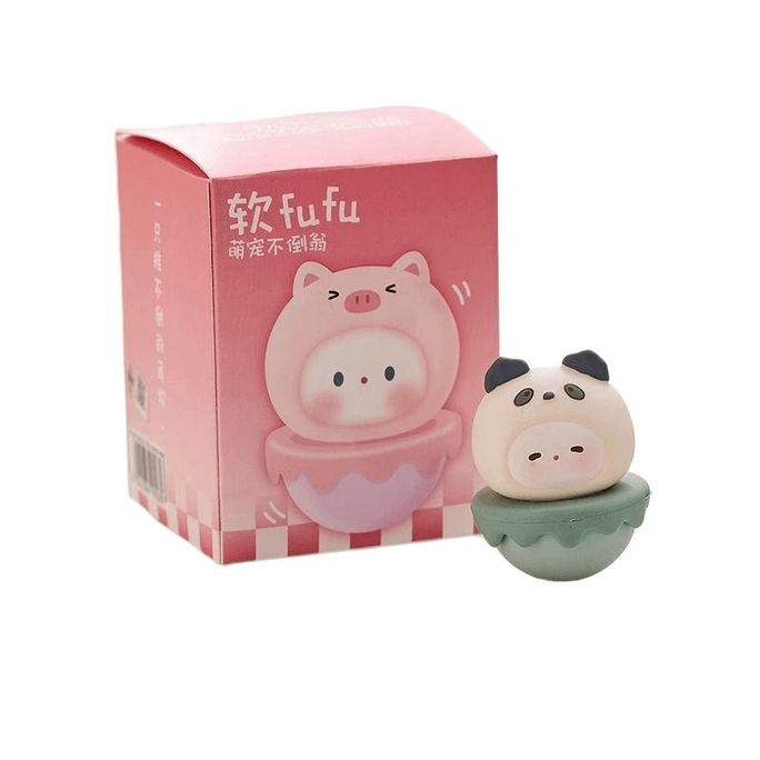 Desktop Doll Cute Handmade Desktop Tumbler Sleepy Bear 4.5cm*1 Pack