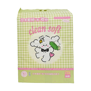 Clean Soft Facial Tissue 70 pieces*10 packs 【Extra Large and Thick】【Dry and Wet Use】