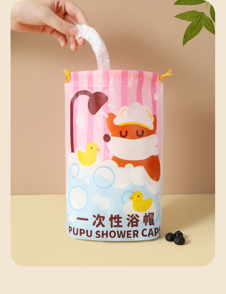  FaSoLa Life 一次性加厚浴帽 100只1袋 防水洗澡頭套 染髮專用帽子