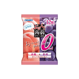 0-Calorie White Peach & Kyoho Grape Konjac Jelly 18 g x 12 pcs