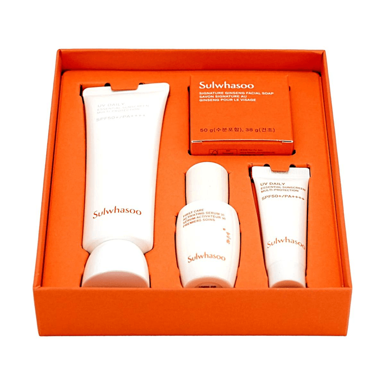 雪花秀UV Daily Essential Sunscreen Set SULWHASOO UV Daily Essential Sunscreen Set SPF50+ PA++++ 50ml+10ml