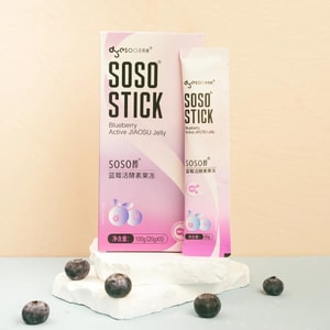SOSO Bar Blueberry Active Enzyme Jelly, 5sticks