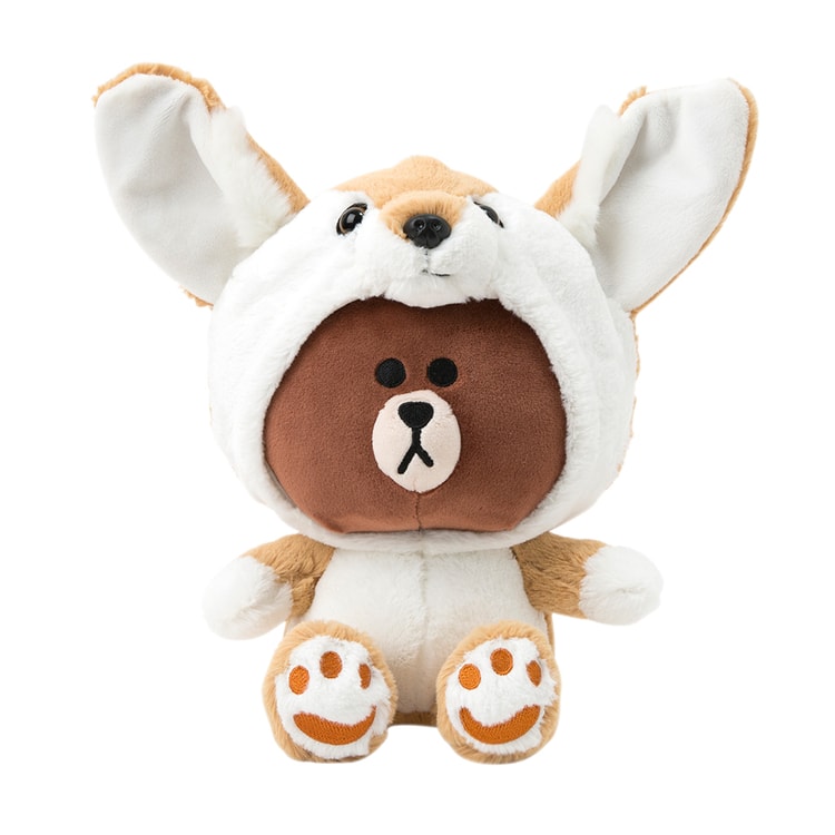 LINE FRIENDS Fox Brown Doll 25cm - Yami.com