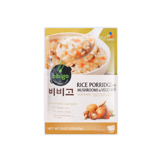 Rice Porridge With Mushrooms And Vegetables 450g